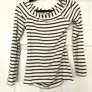 ASOS backless tie striped shirt. Size 6